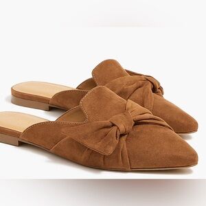 J. Crew Bow Mules | Warm Brandy | Women’s Size 7